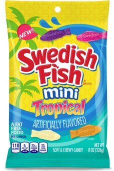Swedish Fish mini Tropical 226g