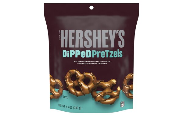 Hersheys Dipped Pretzels Milk Chocolate & Dark Chocolate 240g