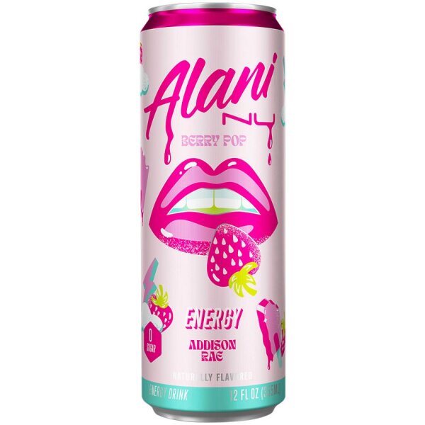 Alani Nu Berry Pop Energy by Addison Rae Zero Sugar 355ml
