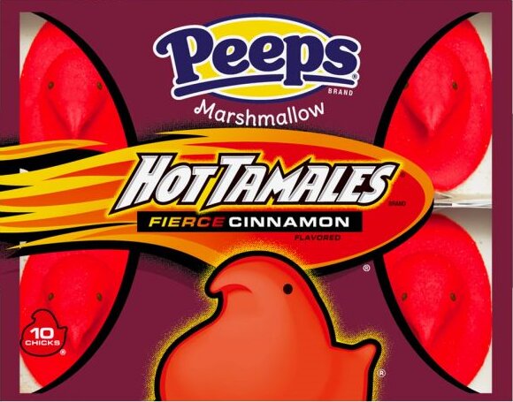 Peeps Marshmallow - Hot Tamales - Fierce Cinnamon Chicks 85g