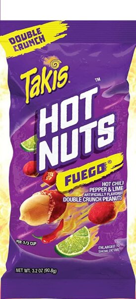 Takis Hot Nuts Fuego Double Crunch Peanuts 90g
