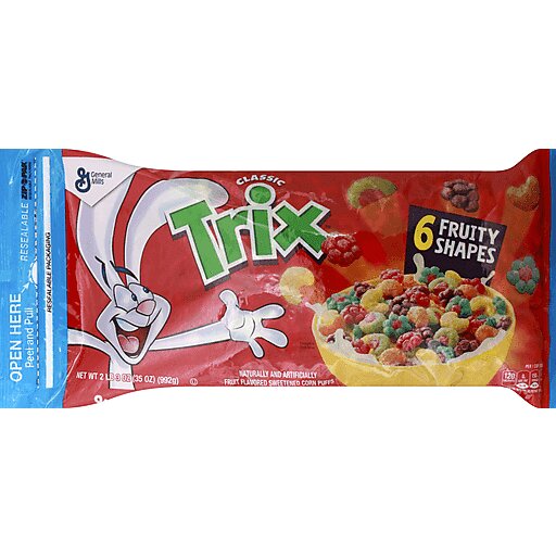 Trix Classic 6 Fruity Shapes Cereal 992g