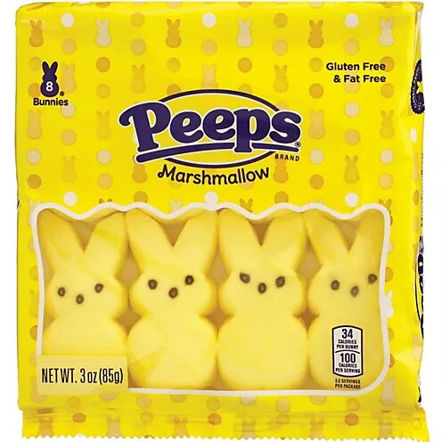 Peeps Marshmallow Yellow Bunnies 85g