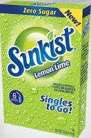 Sunkist Lemon Lime Zero Sugar Getränkepulver 15g