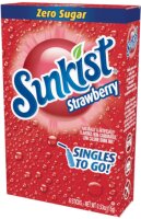 Sunkist Strawberry Zero Sugar Getränkepulver 15g