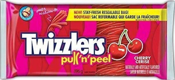 Twizzlers Cherry Pull n Peel Party Pack 396g