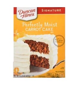 Duncan Hines Signature Perfectly Moist Carrot Cake mix 432g