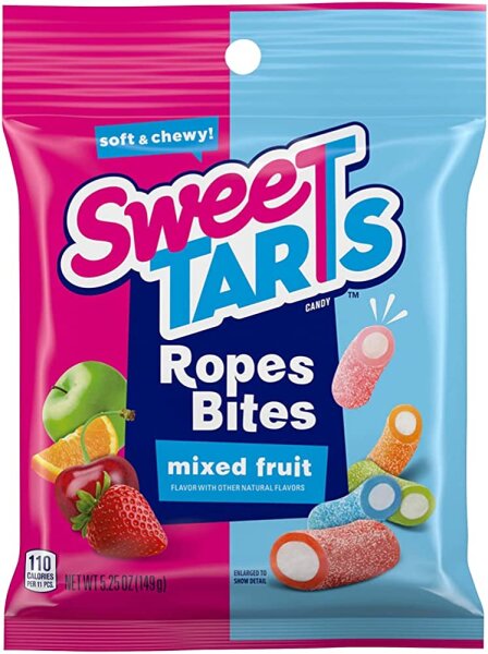Sweetarts Ropes Bites mixed fruit 149g