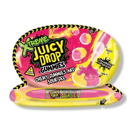 Bazooka Juicy Drop Gummies Strawberry Lemonade 57g