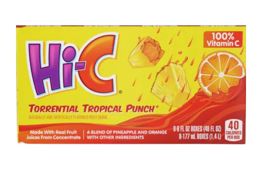 Hi-C Torrential Tropical Punch 100% Vitamin C 8 x 177ml ( 1,4L )