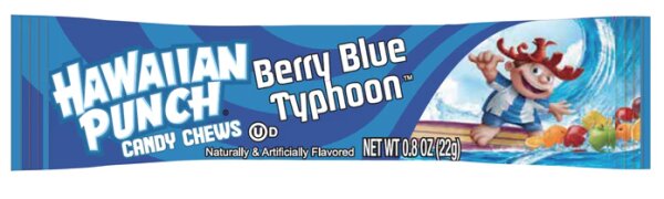 Hawaiian Punch Candy Chews Berry Blue Typhoon 22g