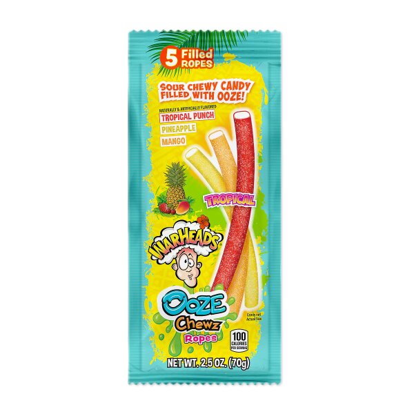WARHEADS - Ooze Chews Ropes 70g