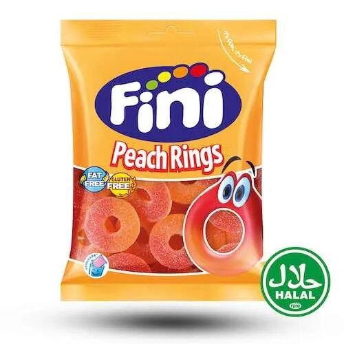Fini Peach Rings 75g