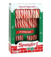 Spangler Christmas Natural Peppermint Red White Candy...