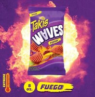 Takis Fuego Variety Mix 46 Single Packs 1,25Kg (MHD...