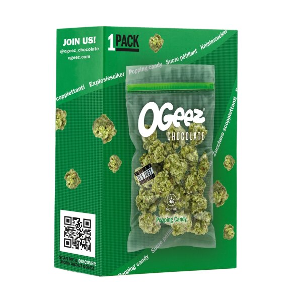 Ogeez Chocolate Popping Candy 35g
