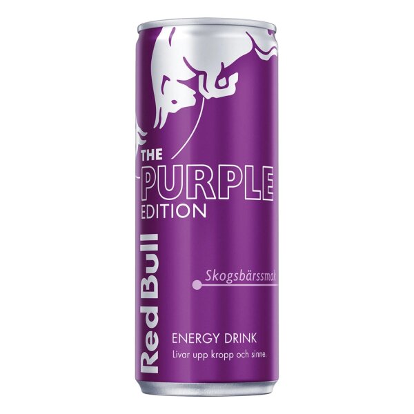 Red Bull Purple Edition Waldbeere mit Zucker Skogsbär 250ml