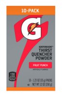 Gatorade 10-Pack Thirst Quencher Powder Fruit Punch 350g
