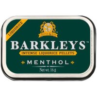 Barkleys Intense Liquorice Pellets Menthol 16g
