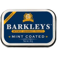 Barkleys Intense Liquorice Pellets Mint Coated 18g