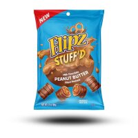 Flipz Stuffd Milk Chocolate Peanut Butter filled Pretzel 99g